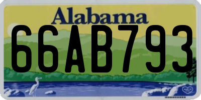 AL license plate 66AB793