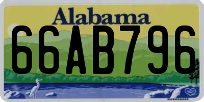 AL license plate 66AB796