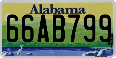 AL license plate 66AB799