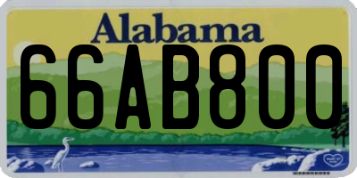 AL license plate 66AB800