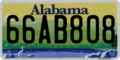 AL license plate 66AB808
