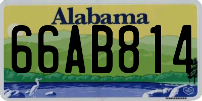 AL license plate 66AB814