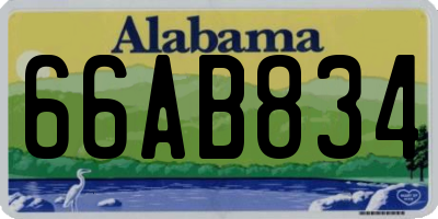 AL license plate 66AB834