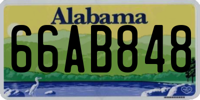 AL license plate 66AB848