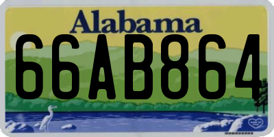 AL license plate 66AB864
