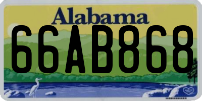 AL license plate 66AB868