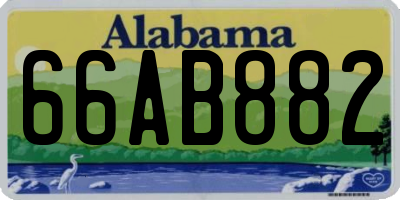 AL license plate 66AB882