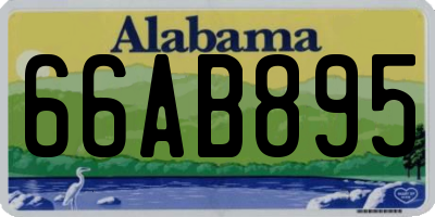 AL license plate 66AB895