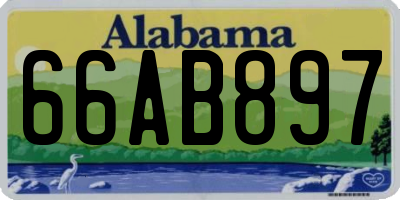 AL license plate 66AB897