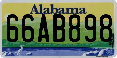 AL license plate 66AB898