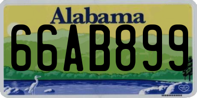 AL license plate 66AB899