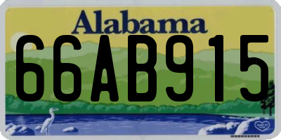 AL license plate 66AB915