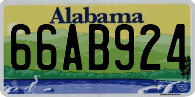 AL license plate 66AB924