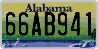 AL license plate 66AB941