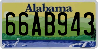 AL license plate 66AB943