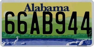 AL license plate 66AB944