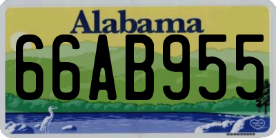 AL license plate 66AB955