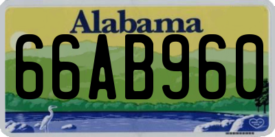 AL license plate 66AB960