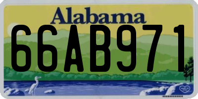 AL license plate 66AB971