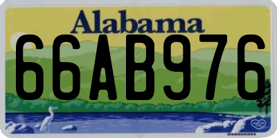 AL license plate 66AB976