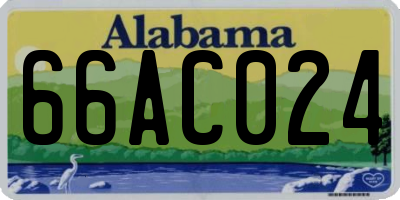 AL license plate 66AC024