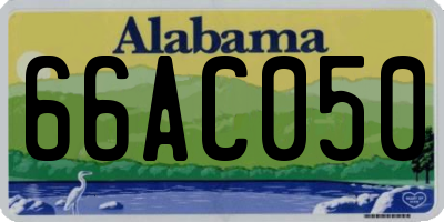 AL license plate 66AC050