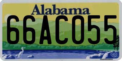 AL license plate 66AC055