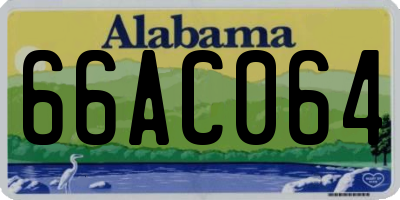 AL license plate 66AC064