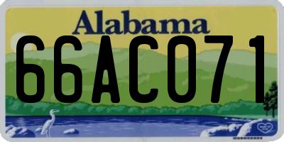 AL license plate 66AC071
