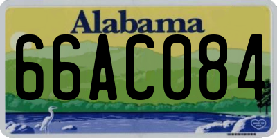 AL license plate 66AC084