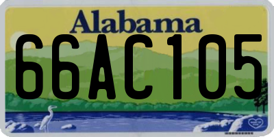 AL license plate 66AC105