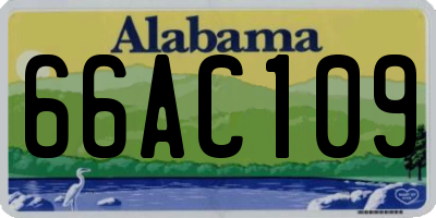 AL license plate 66AC109