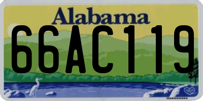 AL license plate 66AC119