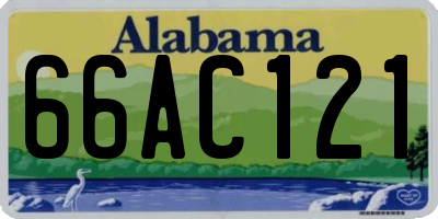 AL license plate 66AC121