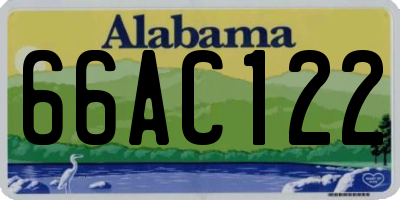 AL license plate 66AC122