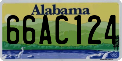 AL license plate 66AC124