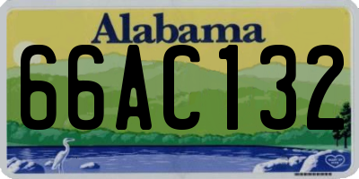 AL license plate 66AC132
