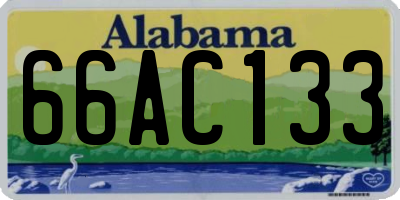 AL license plate 66AC133