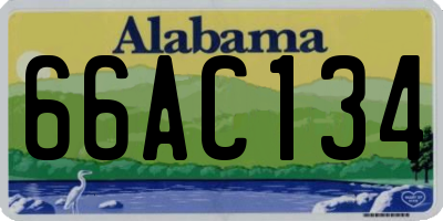 AL license plate 66AC134