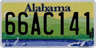 AL license plate 66AC141