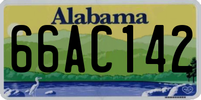 AL license plate 66AC142
