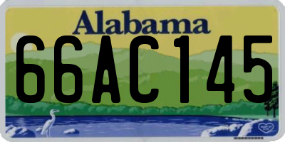 AL license plate 66AC145