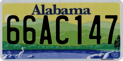 AL license plate 66AC147