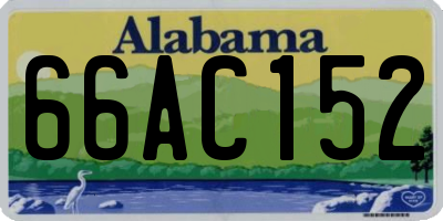 AL license plate 66AC152