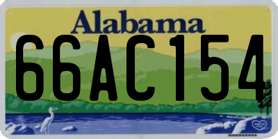 AL license plate 66AC154