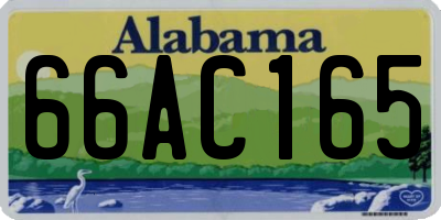 AL license plate 66AC165