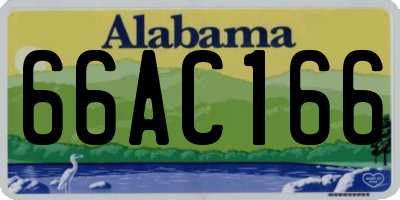 AL license plate 66AC166
