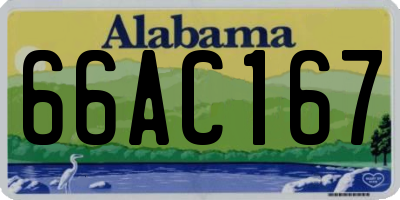 AL license plate 66AC167