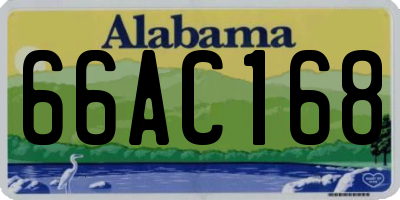 AL license plate 66AC168