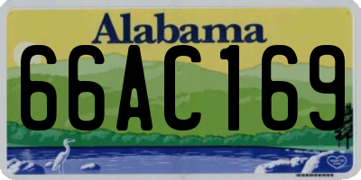 AL license plate 66AC169